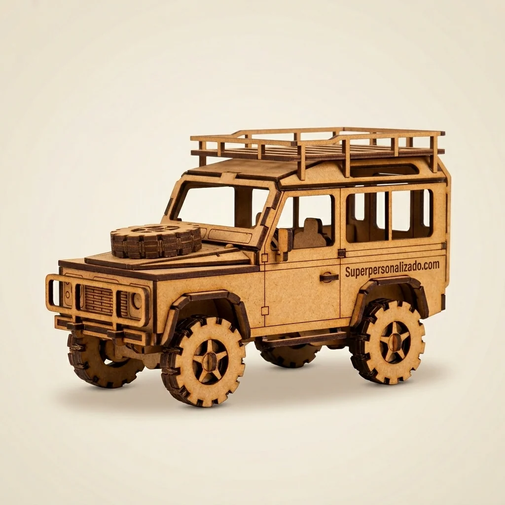 Jeep Land Rover en rompecabezas 3D