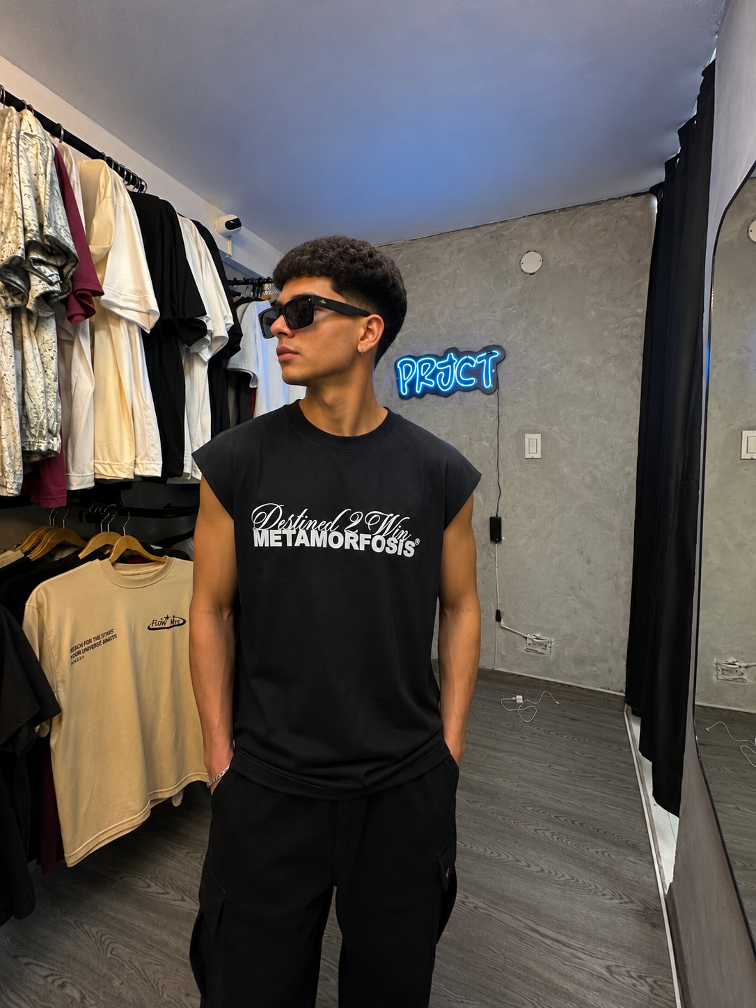 MTS MUSCLE TEE BLACK