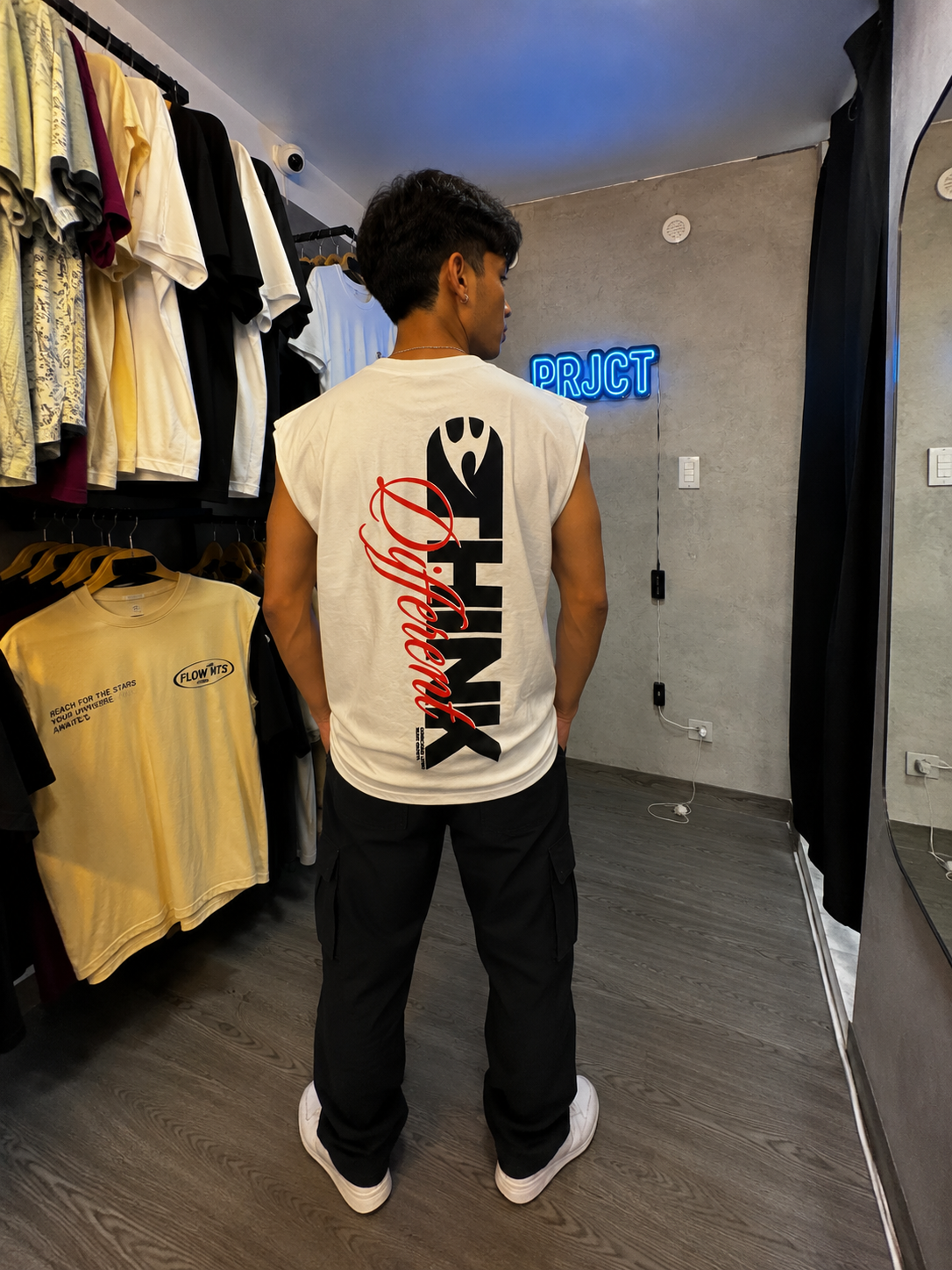 MTS MUSCLE TEE WHITE